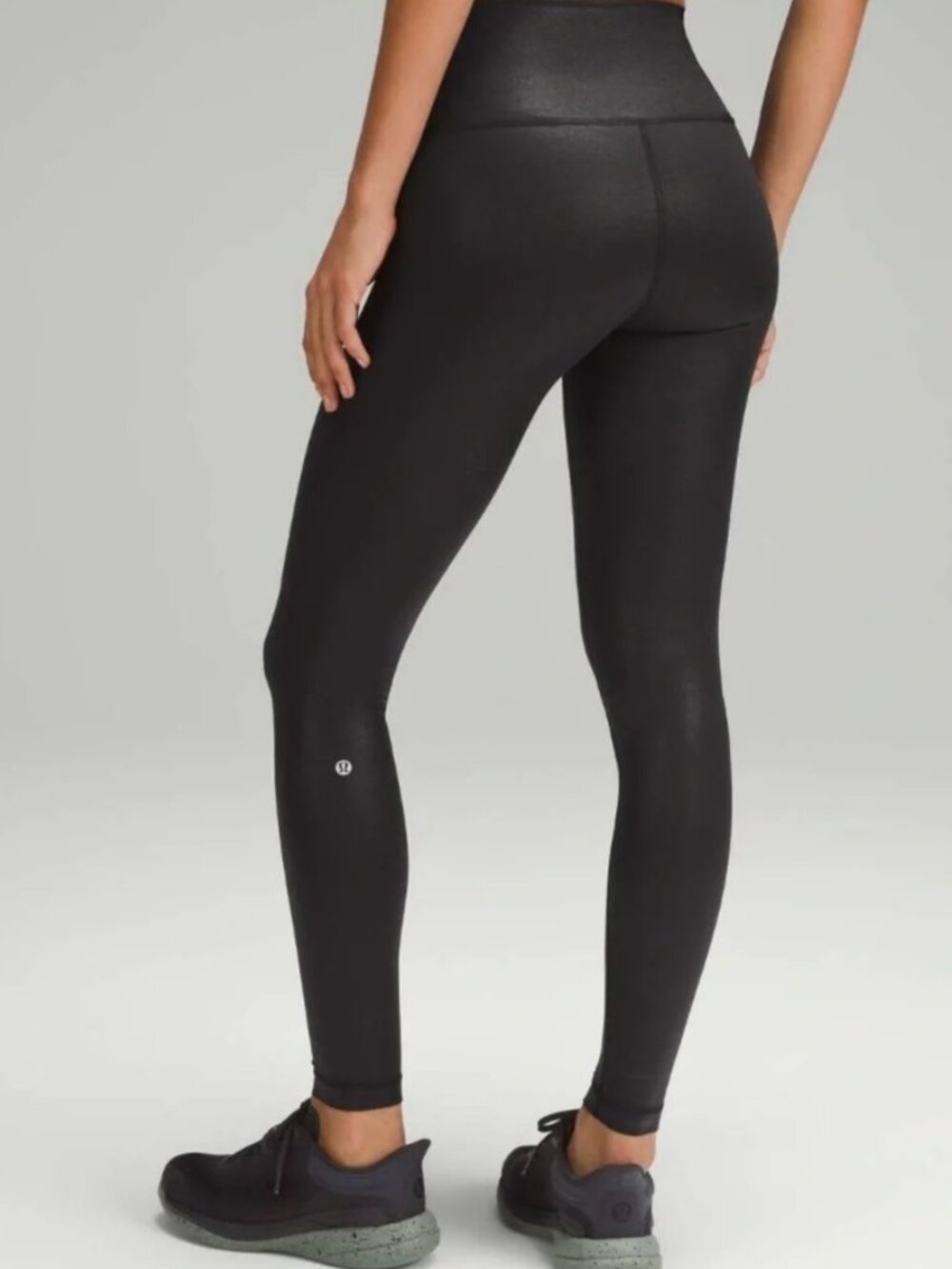 Lululemon Wunder Train 25” High-Rise Radiate Foil Black Size 8